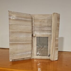 Vintage 80s Eelskin Trifold Wallet